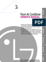 Room Air Conditioner: Owner'S Manual