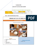 PLANEACIÓN 13 Al 26 de Abril 2021