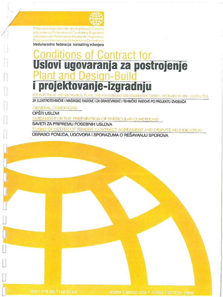 FIDIC Yellow Book 1999 PDF