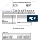 Tour's Expenses Reimbursement Form/Travel Expense Report: To Be Filled in by Applicant (If Applicable)