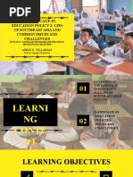 CM 3: Language-In-Education Policy 2: Leps of Southeast Asia and Common Issues and Challenges