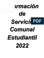 Formulario Servicio Comunal 2022