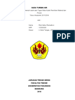 Mata Kuliah Pemilihan Material & Proses (Makalah Turbin Air Rizki Yanuar 143030025 & Deden Ahmad 143030 - 0