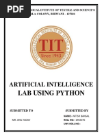 Artificial Intelligence: Lab Using Python