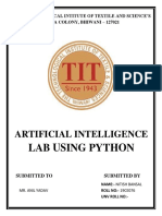 Artificial Intelligence: Lab Using Python