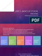 Unit 5:basics of Ethical Hacking: Emerging Trends in Co Mputer Engg