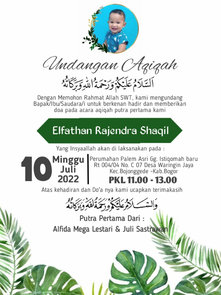 Undangan Aqiqah | PDF