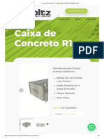 Caixa de Concreto R1 - Voltz Postes Elétricos Padrão Copel