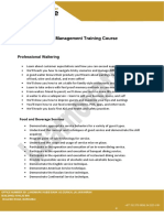 Hotel Management Training Course: Professional Waitering