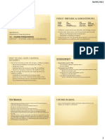 Systems Analysis and Design Course Timetable and Learning Outcomes