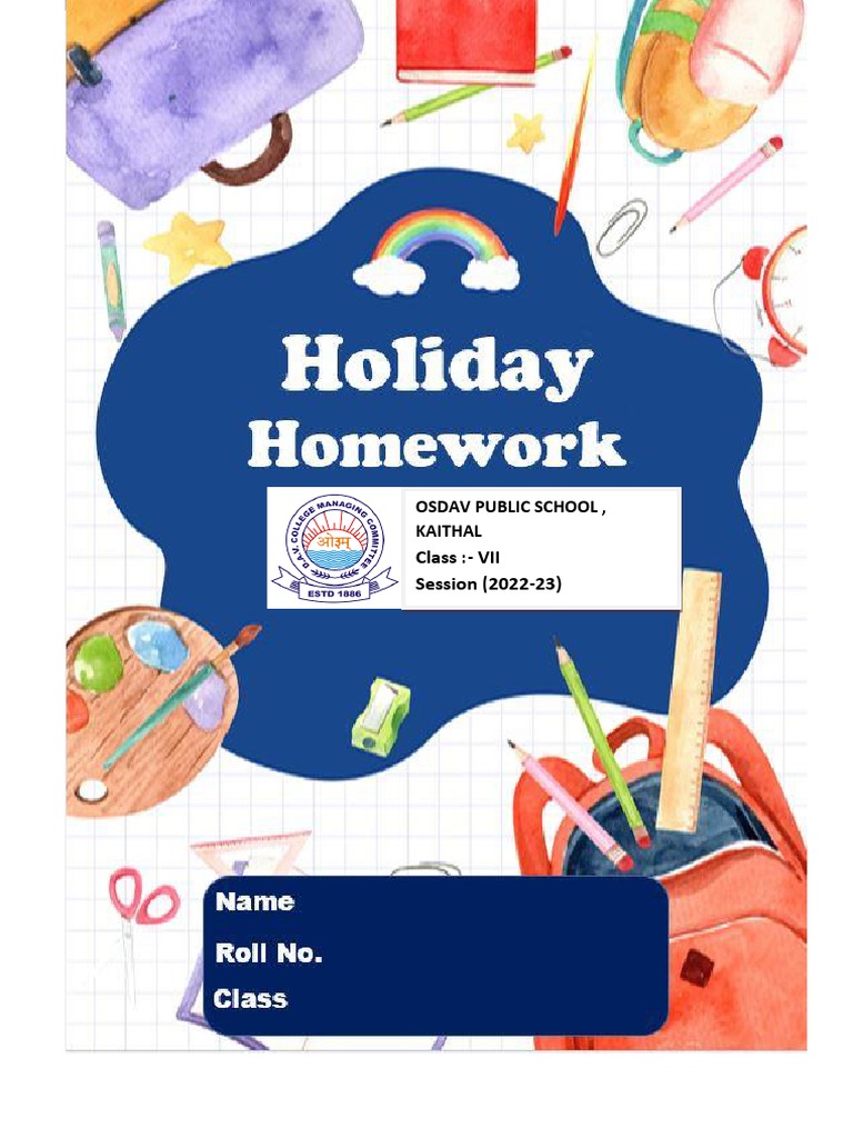 Sanskrit Holiday Homework for Class 7 | PDF | Pendulum | Speed