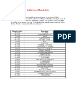 Kohler Service Manual Index Guide