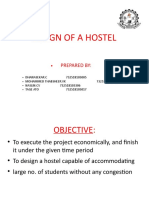 Design of A Hostel: - Prepared by