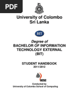 University of Colombo Sri Lanka: Bachelor of Information Technology External (BIT)