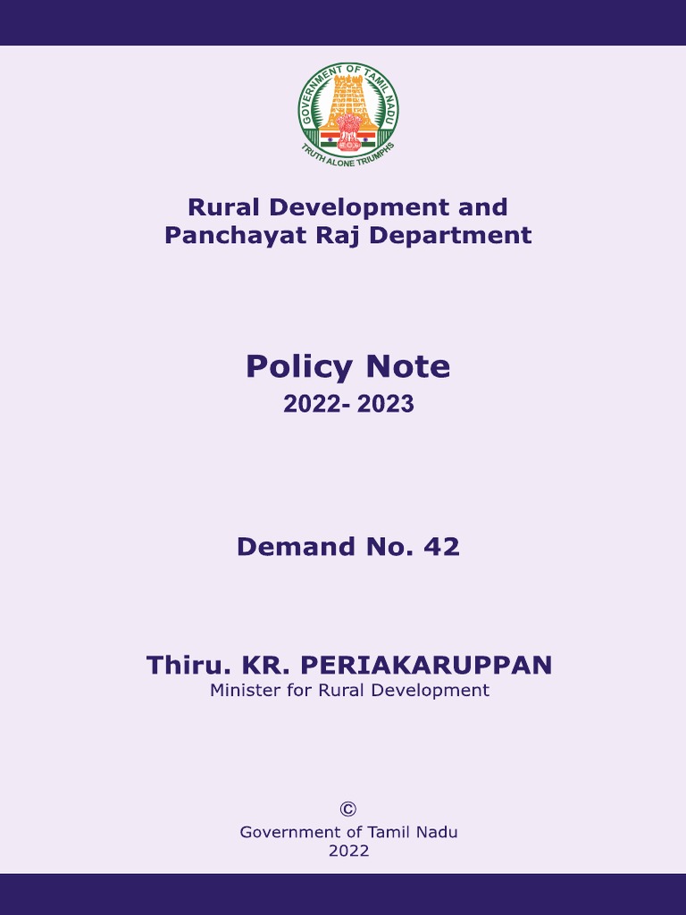 Panchayat Raj | PDF | Government | Government Of India