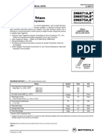 Silicon Bidirectional Thyristors: Semiconductor Technical Data