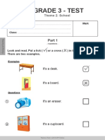 I-Learn Smart Start Grade 3 Theme 2 - Reading & Writing Test