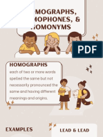 Homographs, Homophones, & Homonyms