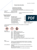 Product Safety Data Sheet for RK Motorcycle Chain Lube