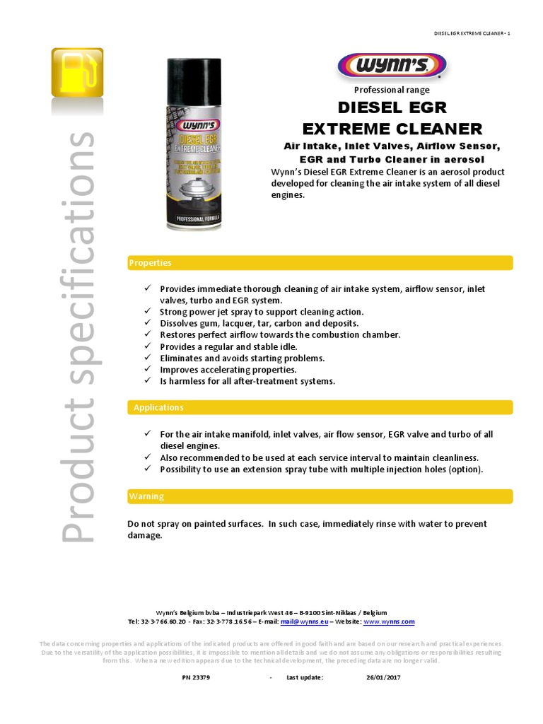 Diesel EGR Extreme Cleaner - EN | PDF | Diesel Engine | Turbocharger