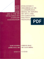 Evolución y Desarrollo de La Enseñanza Media 1875 A 1930