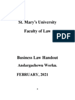 BUSINESS LAW Andargachew