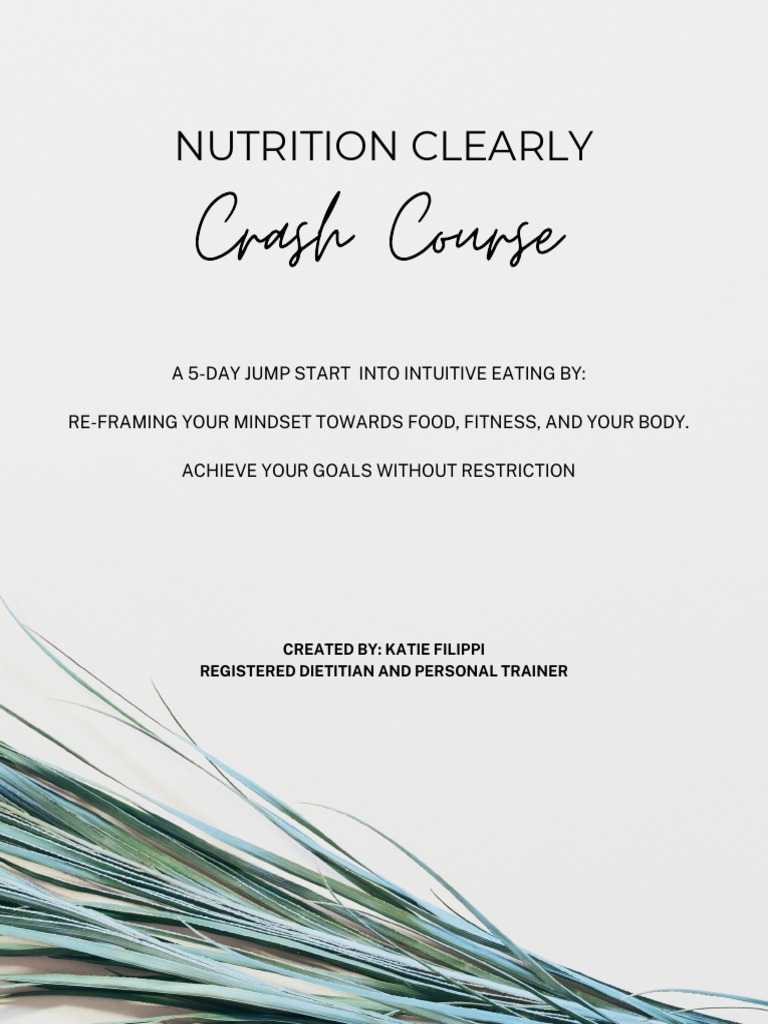 Crash Course Nutrition Clearly Download Free PDF Nutrition Diet
