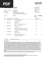 Lista de Peças de Reposição: R902268921 R902006017 Desenho: Número Do Material