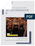 Actieonderzoek HNR Tristan Van Der Hoeven