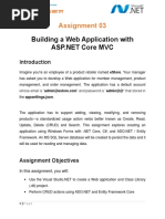 Building A Web Application With: Assignment 03