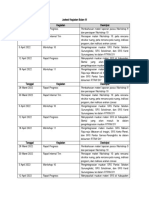 Jadwal Kegiatan Bulan 3