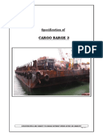 Cargo Barge 3: Specification of