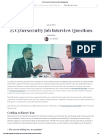 25 Cybersecurity Job Interview Questions - Springboard Blog