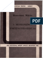 A Messianizmus Történetfilozófusa ArchivumiFuzetek 1987 Muhely