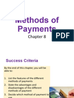 Chapter 8 Methods of Payment