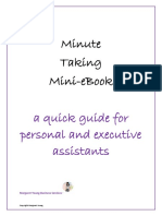 Minute Taking E-Book