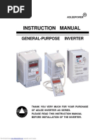 Instruction Manual: General-Purpose Inverter