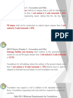 NSCP Slopes (Chapter 3 - Excavation and Fills) : Cut Surfaces 1 Unit Vertical in 2 Units Horizontal 50%