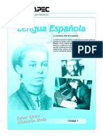Español Unidad 1 3ro-Libro