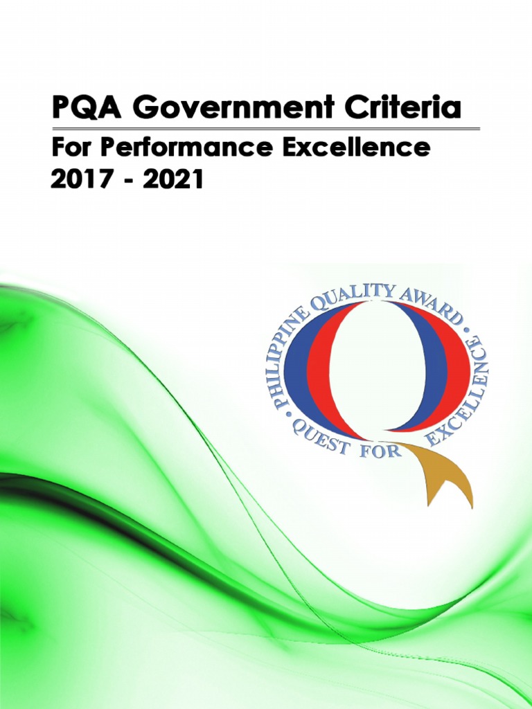 Philippine Quality Award Criteria Guide | PDF | Governance | Supply Chain