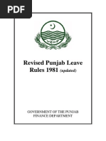 Download Revised Punjab Leave Rules 1981 Updated by Muhammad Sumair SN57997243 doc pdf