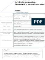 Examen - (AAB01) Cuestionario 1 - Evalúe Su Aprendizaje Contestando El Cuestionario EVA 1 - Declaración de Anexo Patrimonial