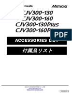 CJV300 Accessories List D500985 Ver.3.00