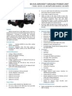 Vehicle Mounted Ground Power Unit 90 KVA For DMP Air