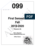 First Semester Fall 2019-2020: Empower (B)