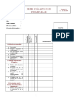 Fiche D'évaluation Individuelle