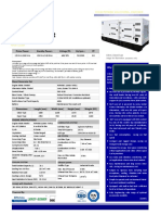 Generating Set: Technical Data Sheet