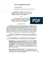 Deed of Absolute Sale: of Titles Are Hereto Attached and Made An Integral Part Hereof As Annex A)