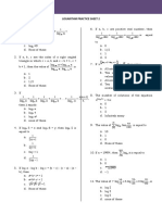 A. B. C. D. A. B. C. D.: Logarithm Practice Sheet 2