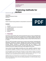 Innovative Financing Methods For Social Protection: Helpdesk Report